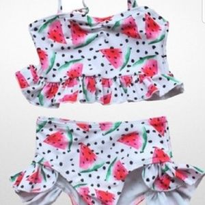 Watermelon print swim suit